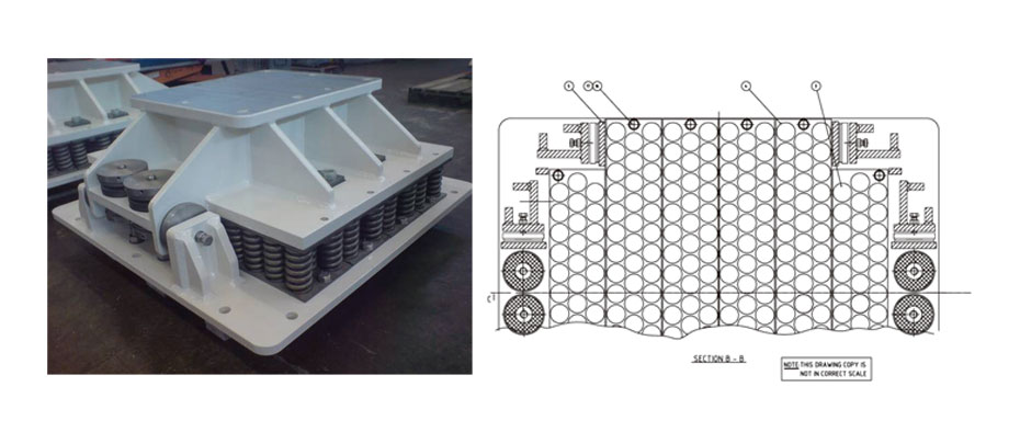 重型彈簧式減震臺(tái)