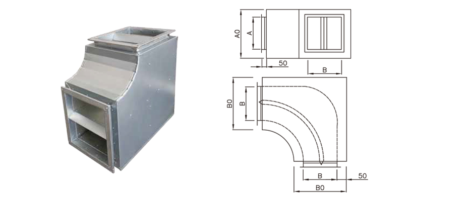 JNA50系列消聲彎頭