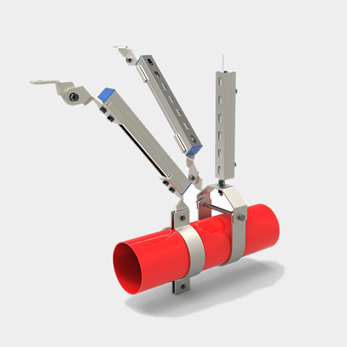 DN200以下單管雙向抗震支架
