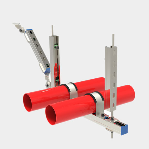 多管側(cè)向抗震支架