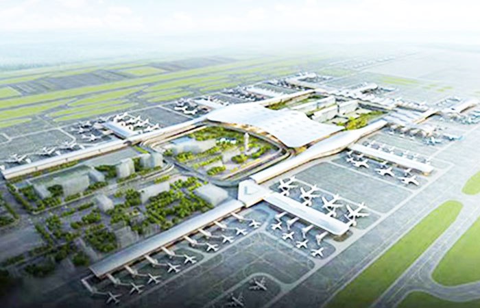 杭州蕭山機(jī)場(chǎng)三期T4航站樓主機(jī)房安裝金諾水泵減震器案例！